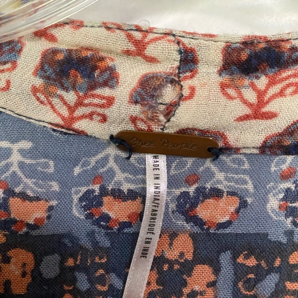 Free People Caravan Top Button Down Blouse - Picture 2 of 3